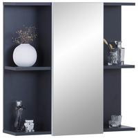 Omara Z Ogledalom Pearl New - bela/antracit, Konvencionalno, steklo/leseni material (70/71/23cm)