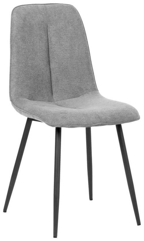 KRZESŁO LAGO - czarny/szary, Modern, metal/drewno (47/87/58cm) - P & B