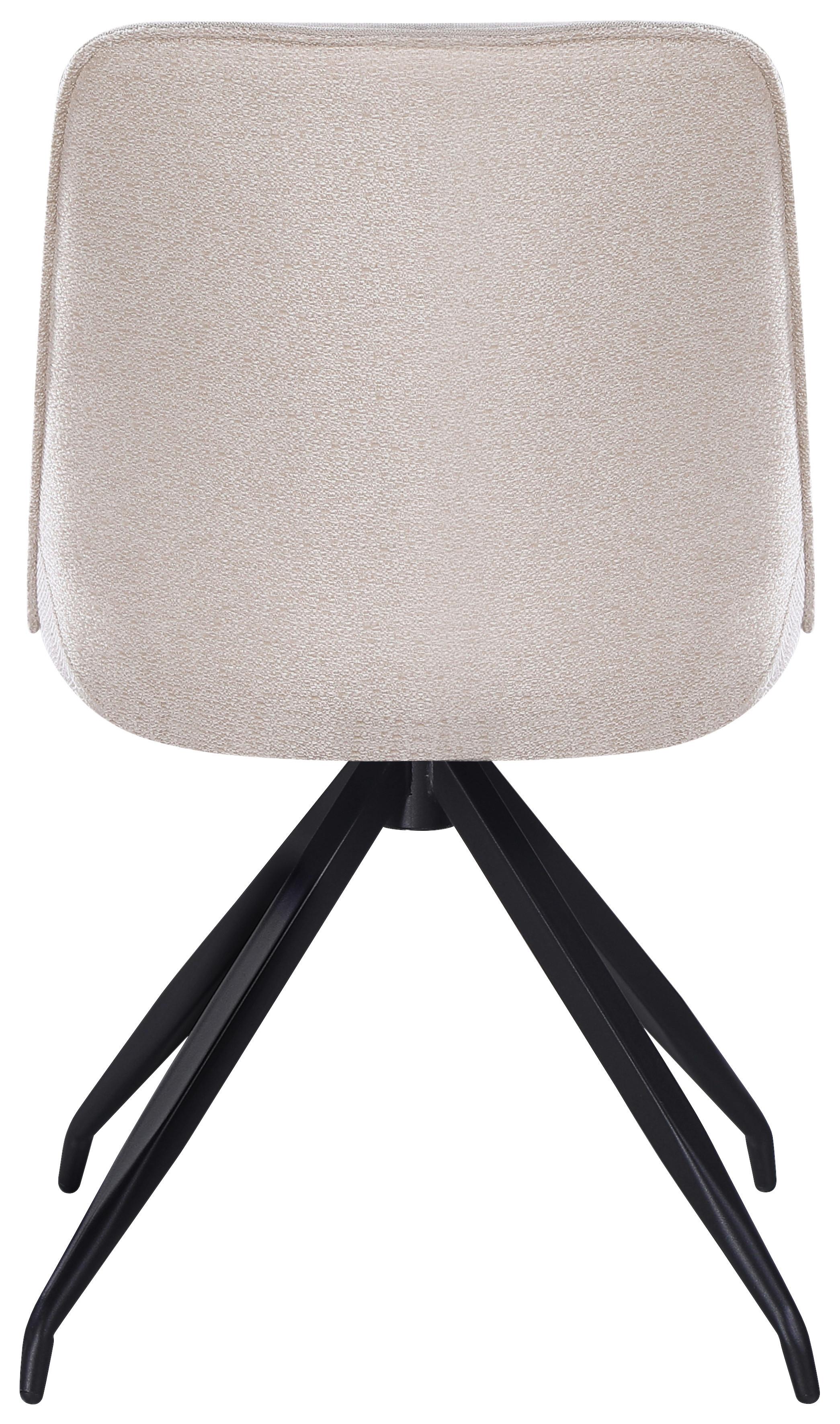 STOL NOVA - beige/svart, Modern, metall/textil (51/85/61cm) - Mömax