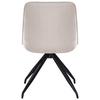 STOL NOVA - beige/svart, Modern, metall/textil (51/85/61cm) - Mömax