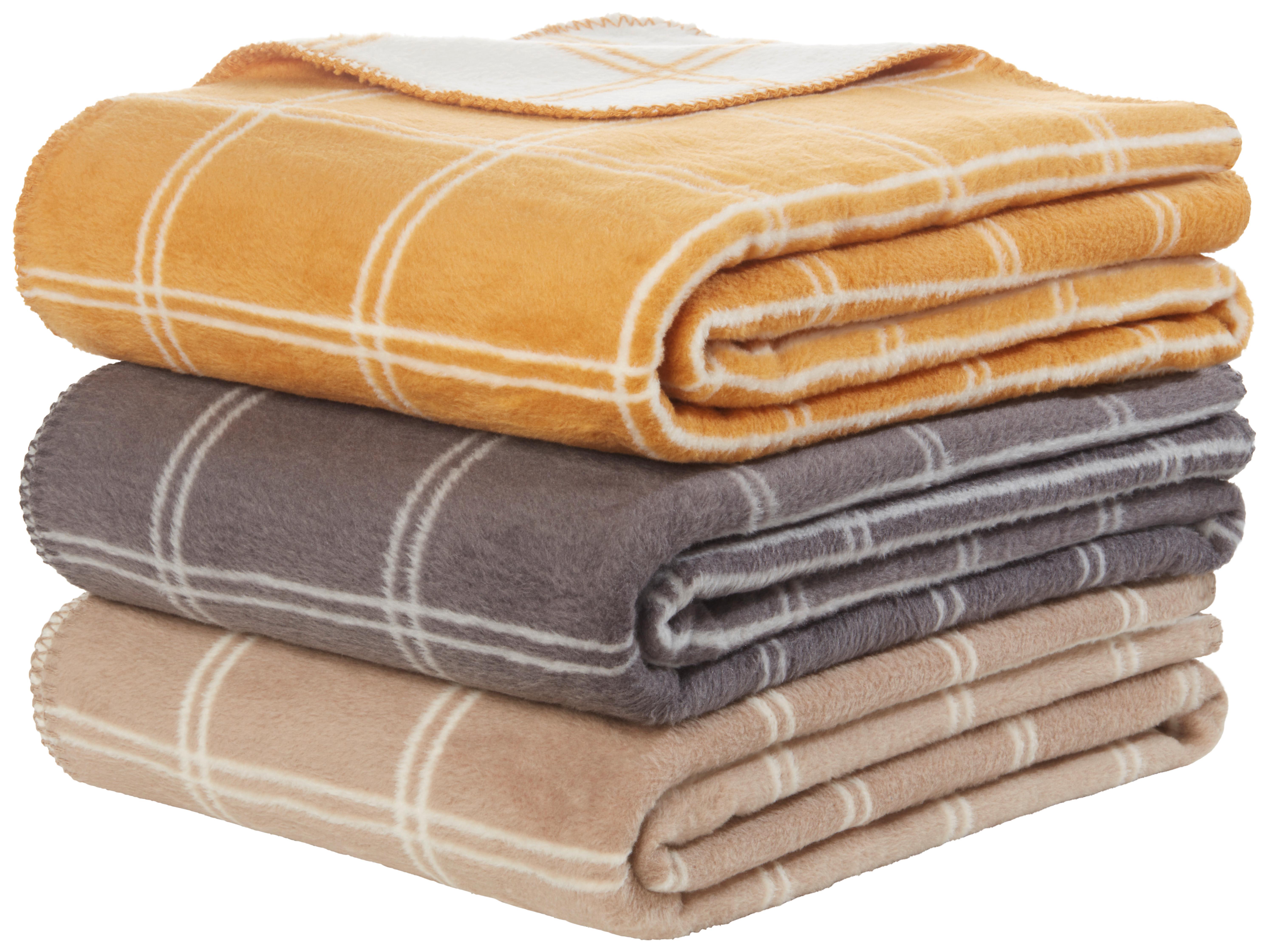 Takaró Karola - bézs/sárga, Romantik / Landhaus, textil (150/200cm) - Modern Living
