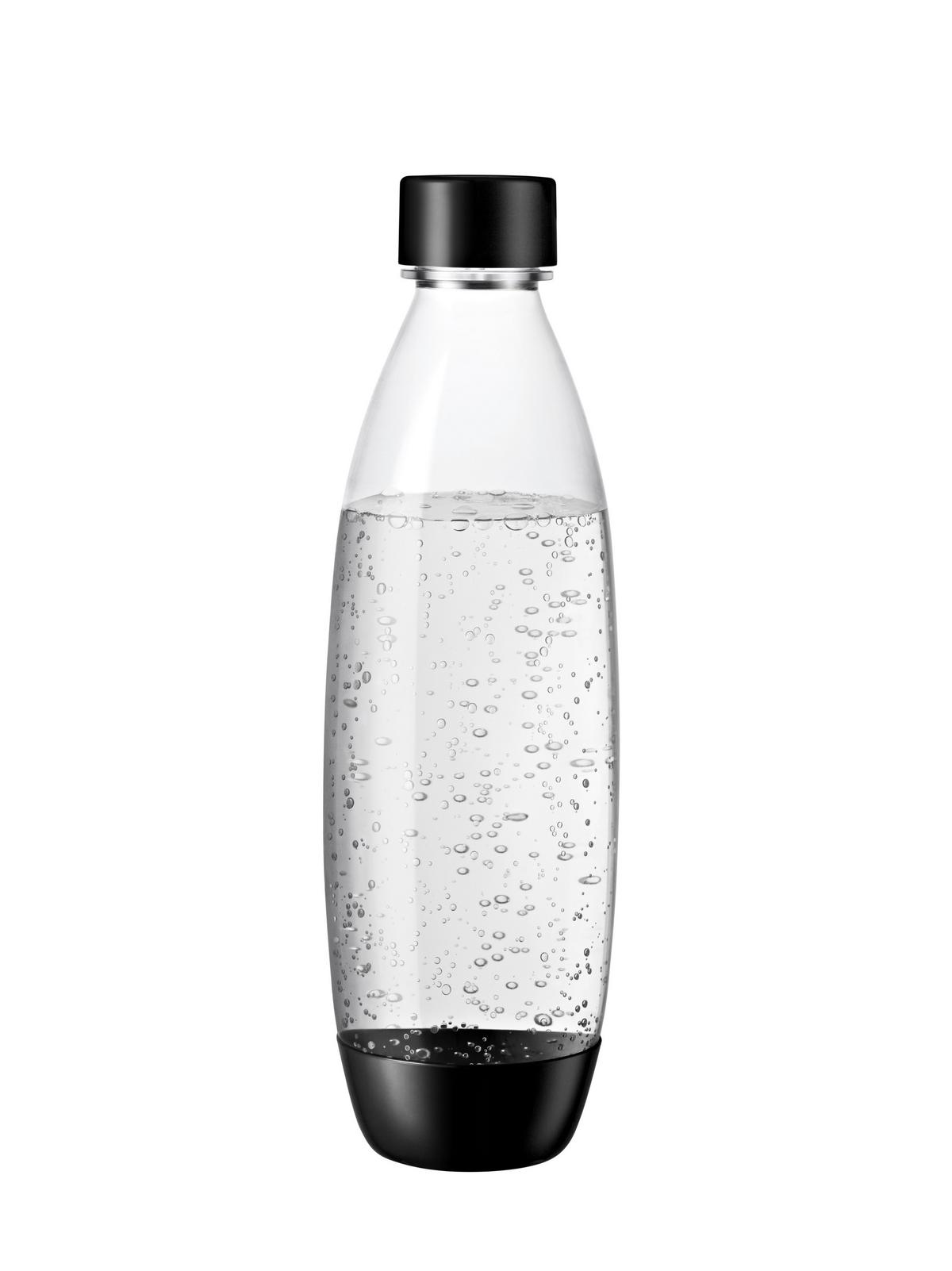 BUTELKA DO SATURATORA 1741260490 - czarny, Basics, tworzywo sztuczne (17,2/8,8/28,3cm) - SodaStream