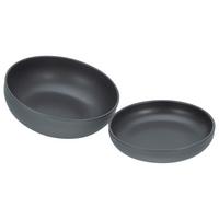 Set Posod Uno Black, 2-Delni - črna, Trend, keramika - Creatable