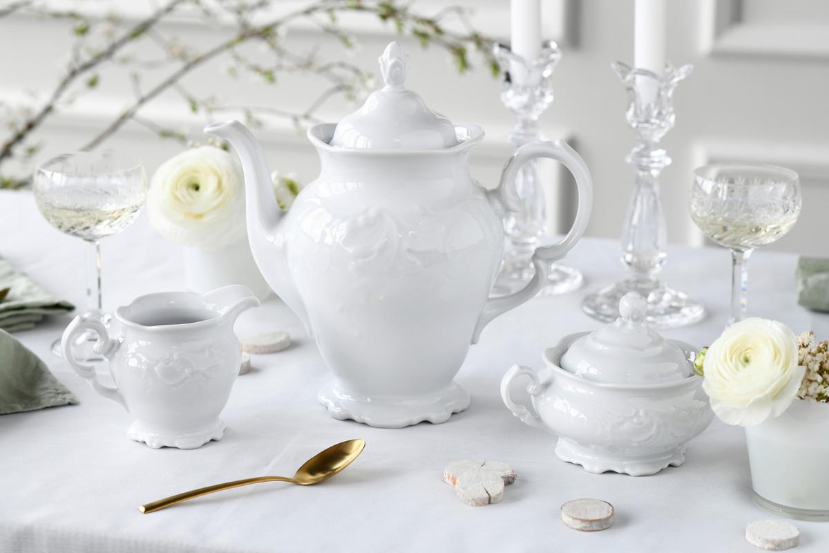 Kavni Servis Frederike, 3-Delni - bela, Basics, keramika - Creatable