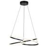 LED-HÄNGLAMPA MOFER -AKT- - svart, Modern, metall/plast (50/120cm) - Premium Living