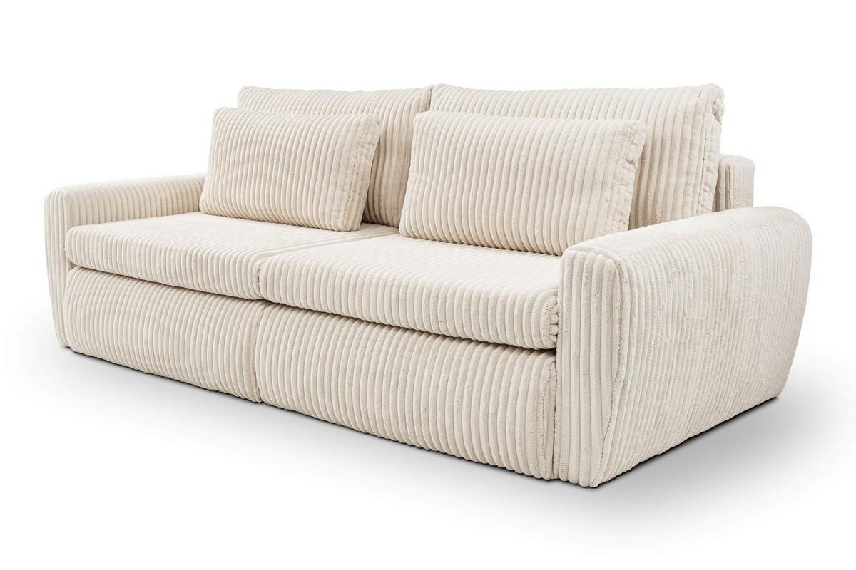 Canapea extensibila MEVI - crem, Modern (240/72-90/120cm) - Premium Living