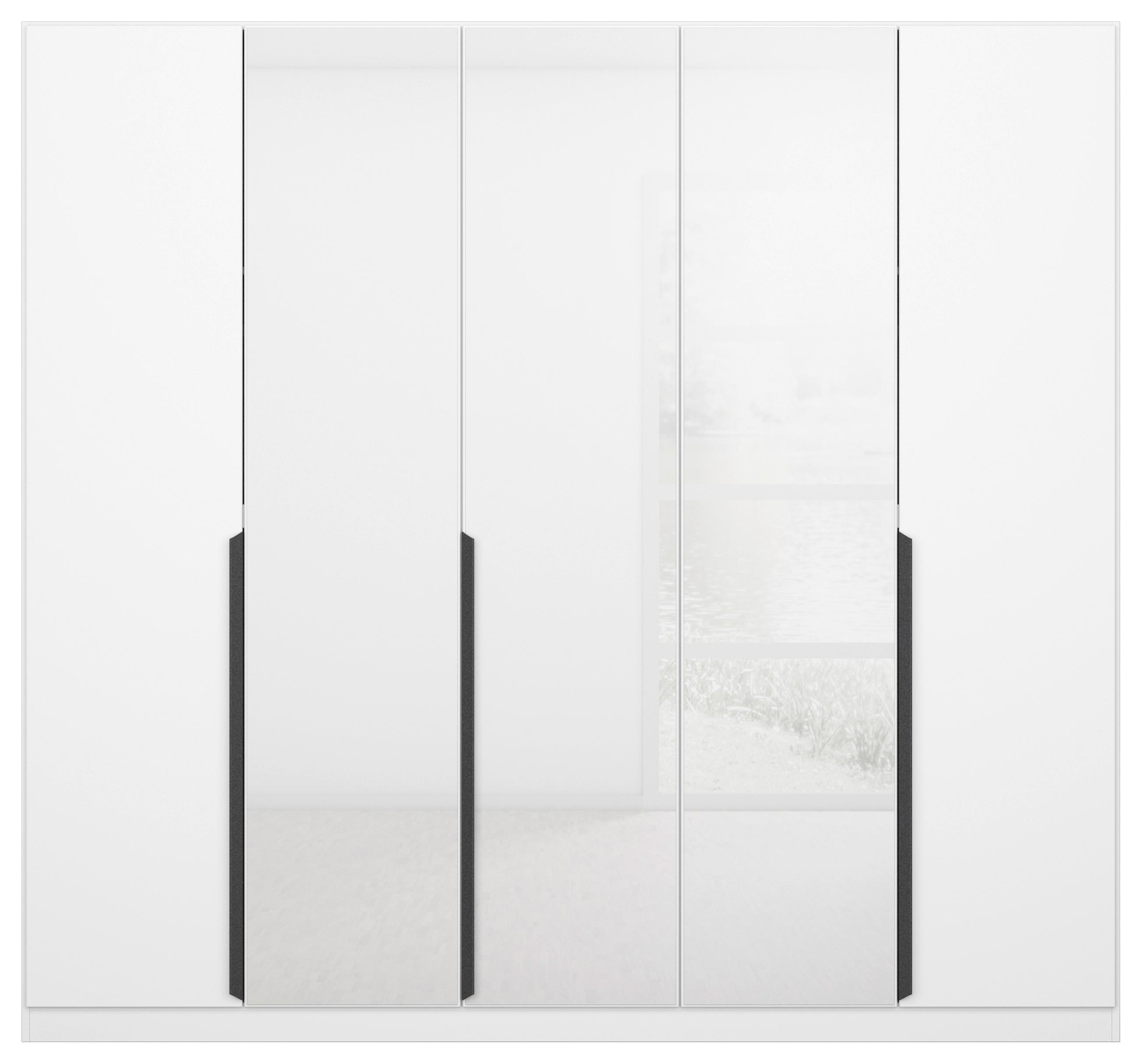 Ormar S Klasičnim Vratima Artemis - bijela/siva, Moderno, staklo/drvni materijal (225/210/54cm) - Modern Living