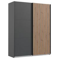 DULAP USI CULISANTE ANDORRA - culoare lemn stejar/grafit, Konventionell (200/218/65cm) - Premium Living