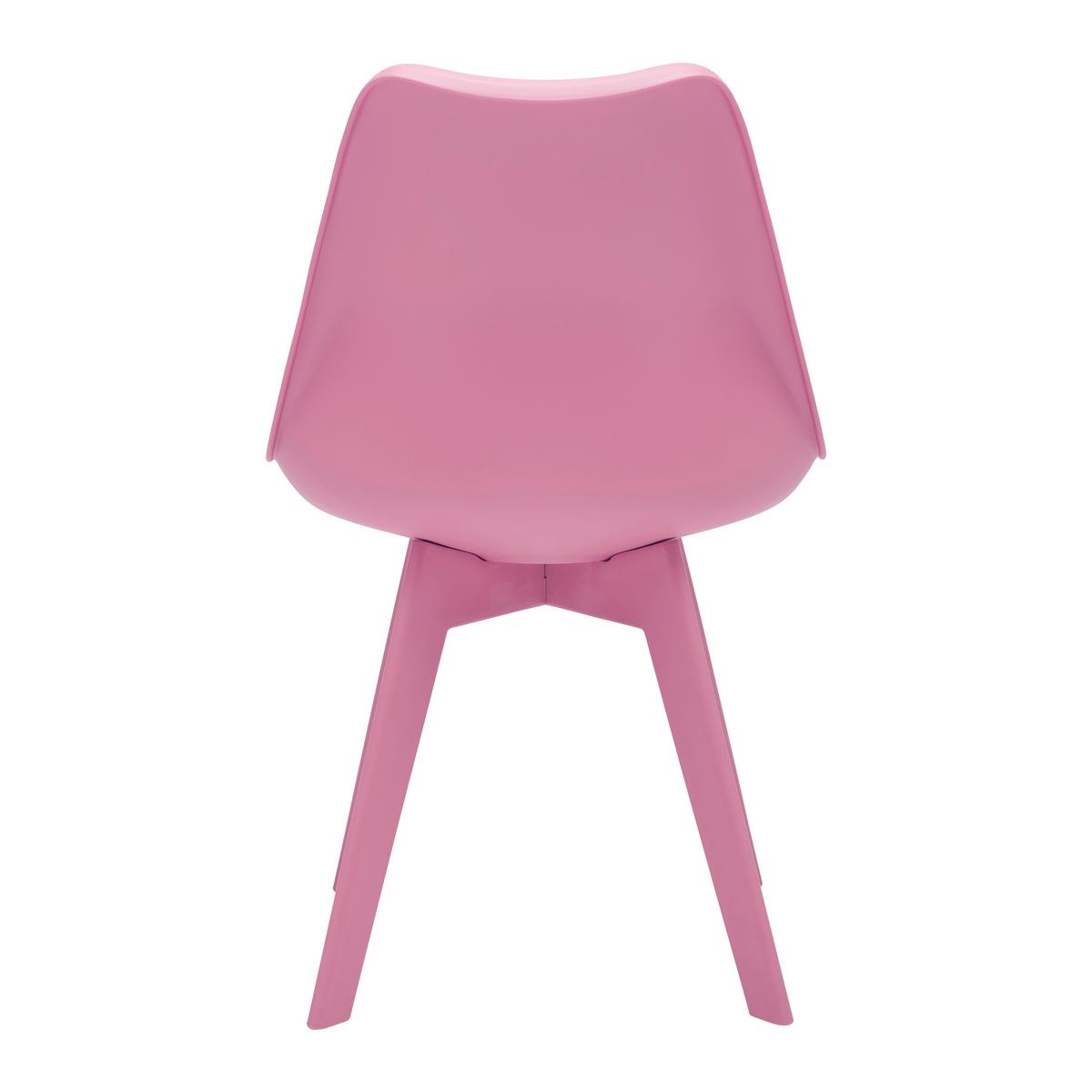 KRZESŁO MIA - jaskrawy róż, Modern, tworzywo sztuczne/tkanina (50/84/54cm) - Bessagi Home