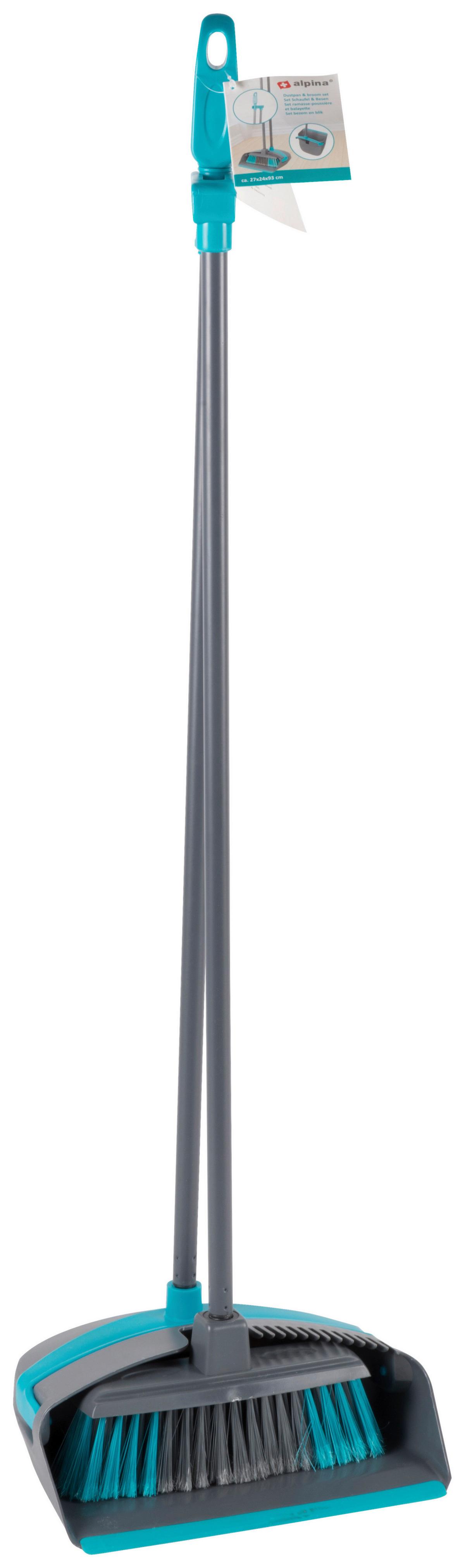 ZESTAW DO ZAMIATANIA HERBERT - turkusowy/szary, tworzywo sztuczne/metal (26.5/24/92cm)