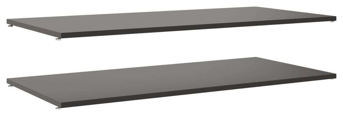 Set Polica 2/1 Dodatna Oprema - Moderno, drvni materijal (102,9/1,6/47,7cm)