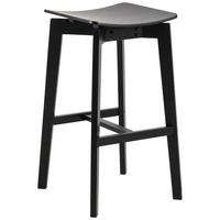 Barhocker Rocky in Schwarz - Schwarz, Design, Holz (44,5/76/44,5cm) - Mömax