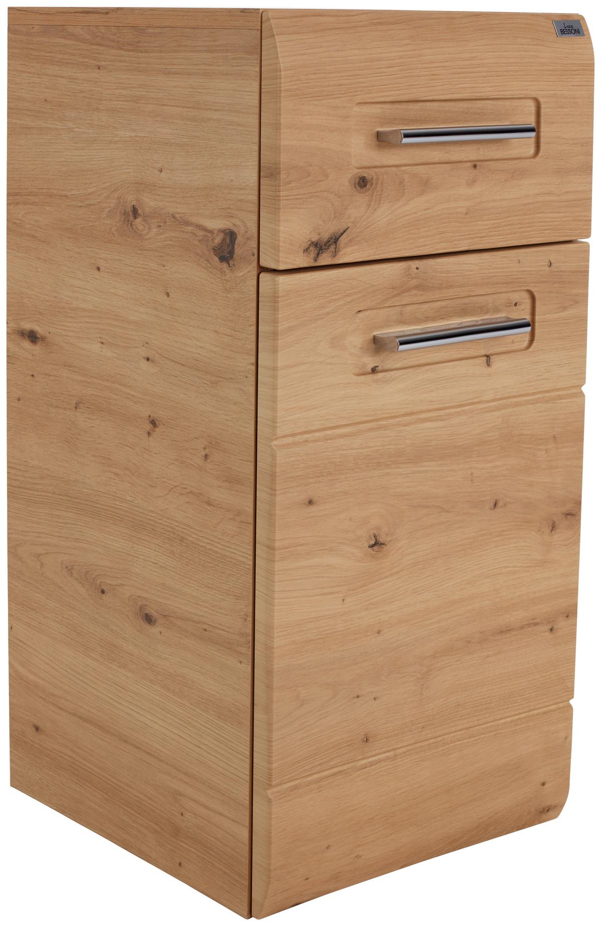 Spodnja Omarica Avensis 302 - barve kroma/barve hrasta, Moderno, kovina/leseni material (35/72/33cm) - Mömax