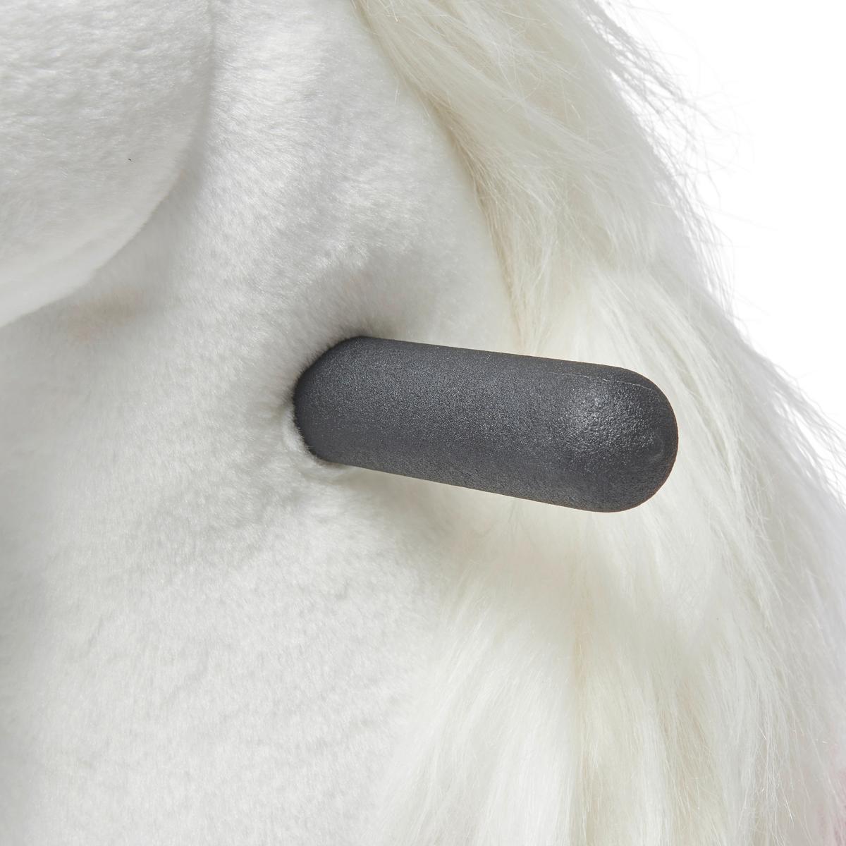 KONIK NA BIEGUNACH EINHORN - różowy/biały, Basics, tworzywo sztuczne/metal (76cm) - My Baby Lou