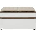 Garderobna Klop Linate - črna/bela, Moderno, leseni material (85/46/42cm) - Mömax modern living Garderobna Klop Linate - črna/bela, Moderno, leseni material (85/46/42cm) - Mömax modern living