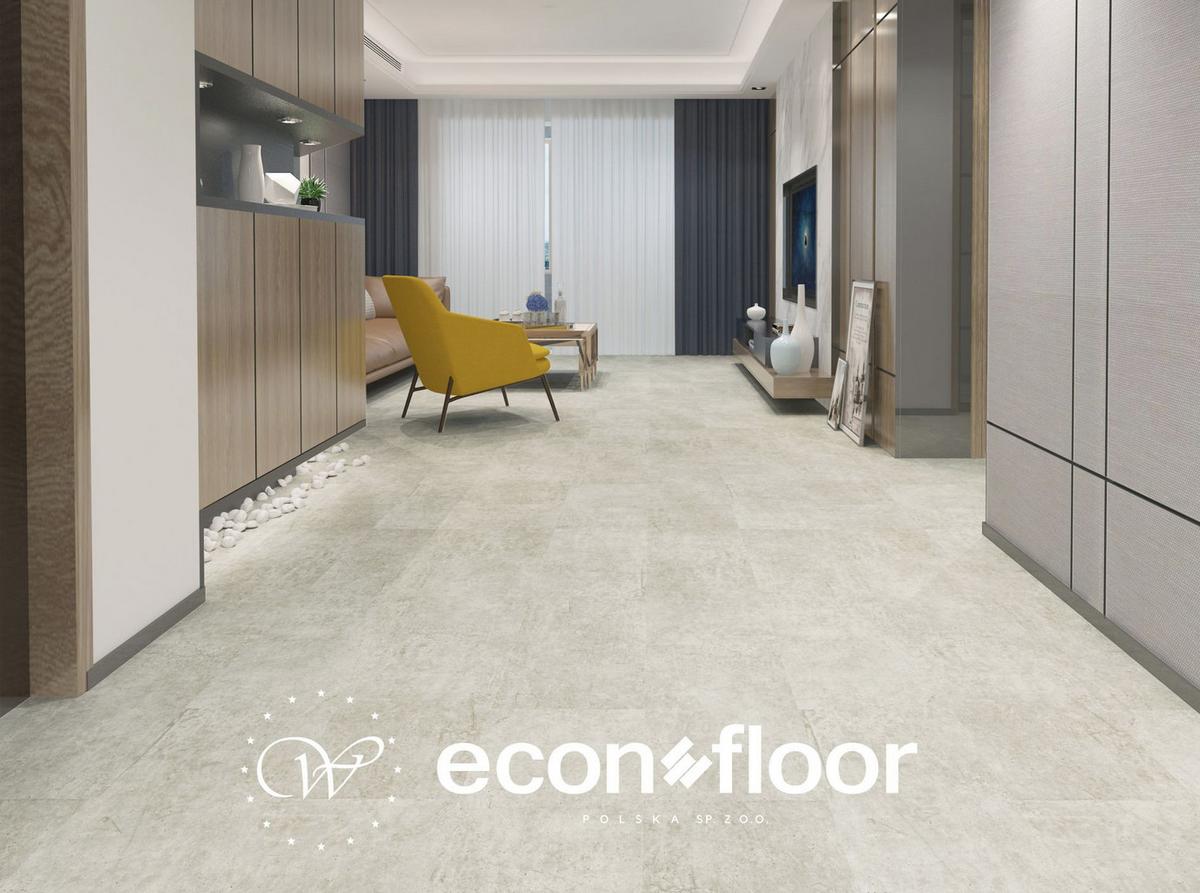 Vinilna Talna Obloga La Villi, Sivobela - sivobela, Basics, kamen/umetna masa (60/30/0,67cm)