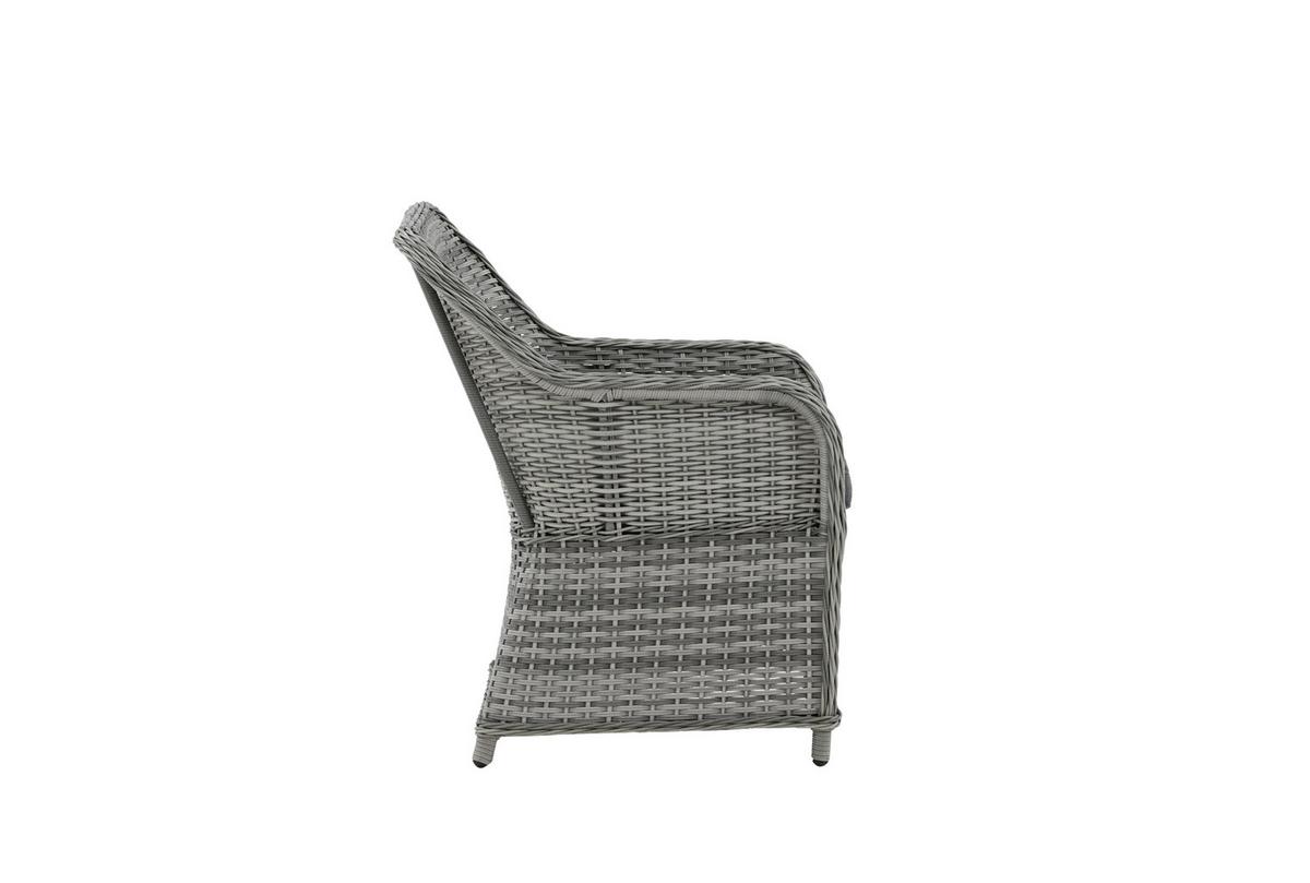 Gartenstuhl-Set Vikelund 2er-Set Grau - Grau, KONVENTIONELL, Textil/Metall (65/92/75cm) - Gardenson