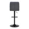 BARPALL JONA - svart, Modern, metall/trä (42/98-120/53cm) - Mömax