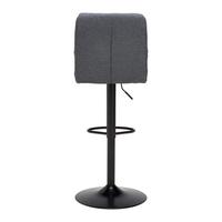 Barhocker Jona Schwarz - Schwarz, Modern, Holz/Textil (42/98-120/53cm) - Mömax