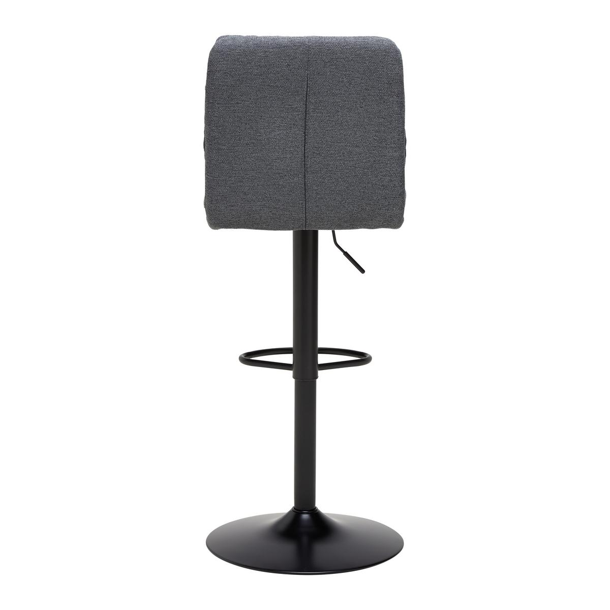 Barhocker Jona Schwarz - Schwarz, Modern, Holz/Textil (42/98-120/53cm) - Mömax