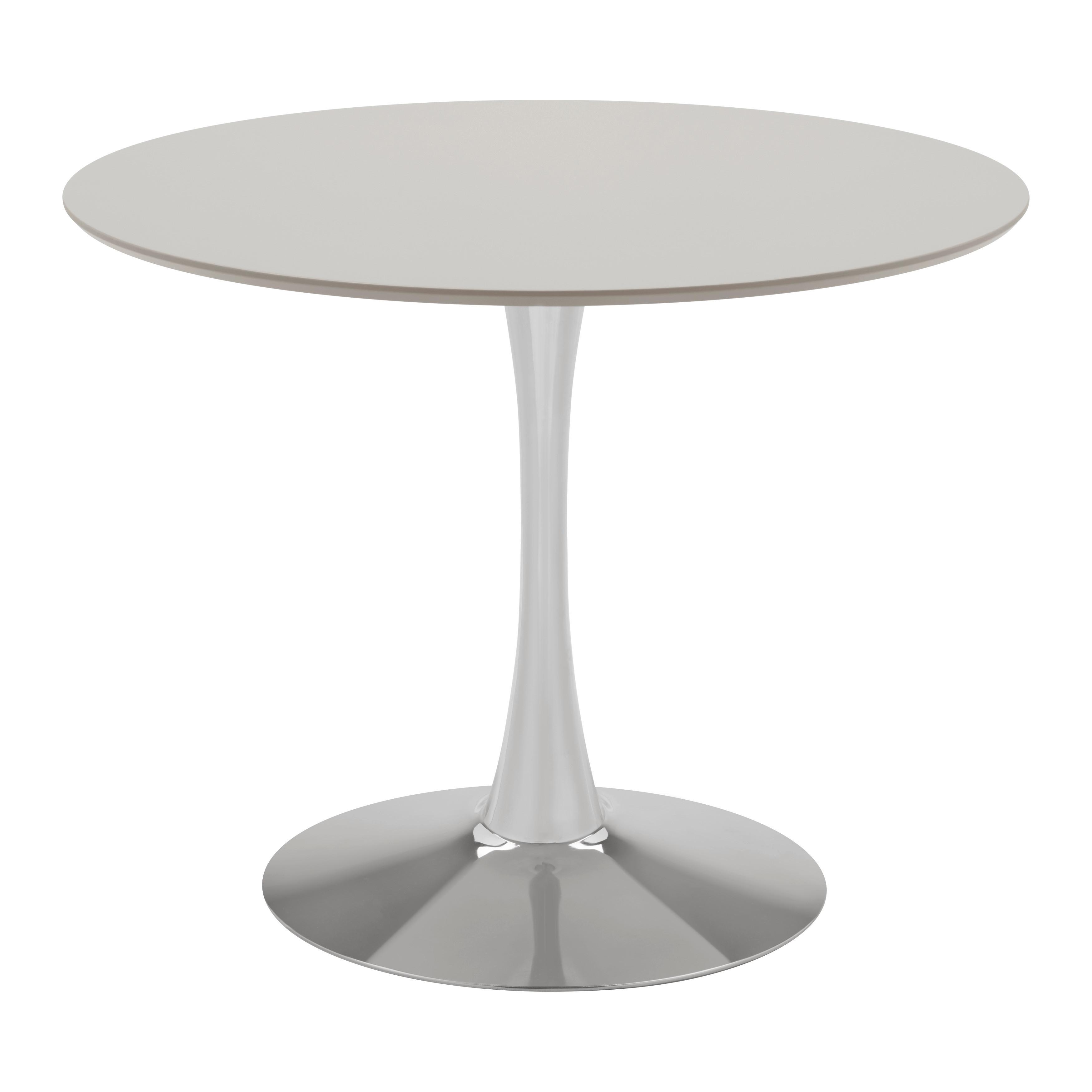 Esstisch Caitlyn Chromfarben - Chromfarben, Design, Holz/Metall (100/75/100cm) - Mömax