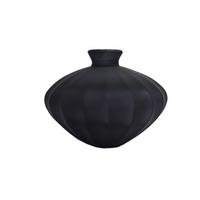 Vase Etnico Dunkelgrau - Dunkelgrau, Modern, Glas (19/15cm) - Mömax