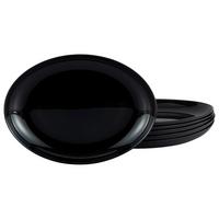 Set Krožnikov Za Žar Italien Party Black, 6-Delni - črna, steklo (33cm) - Creatable