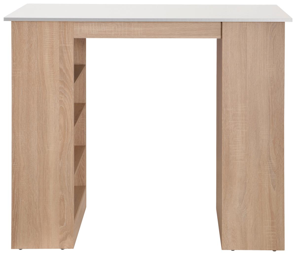 Barska Miza Merle, Barva Hrasta, Bela, 103x50cm - barve hrasta/bela, Design, leseni material (103/50/115cm) - Respekta