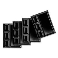 GRILLTELLERSET 935532 FONDUETELLER SET 4TLG - Schwarz, Basics, Keramik (25,5/2,5/19,5cm) - Mäser