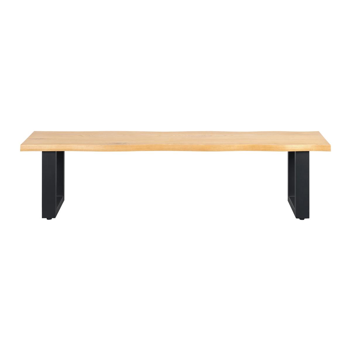 Klop Boston - črna/hrast artisan, Moderno, kovina/les (180/45/38cm) - Modern Living