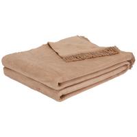 Pătură El Sol, cca. 150x200cm - maro deschis, textil (150/200cm) - Modern Living