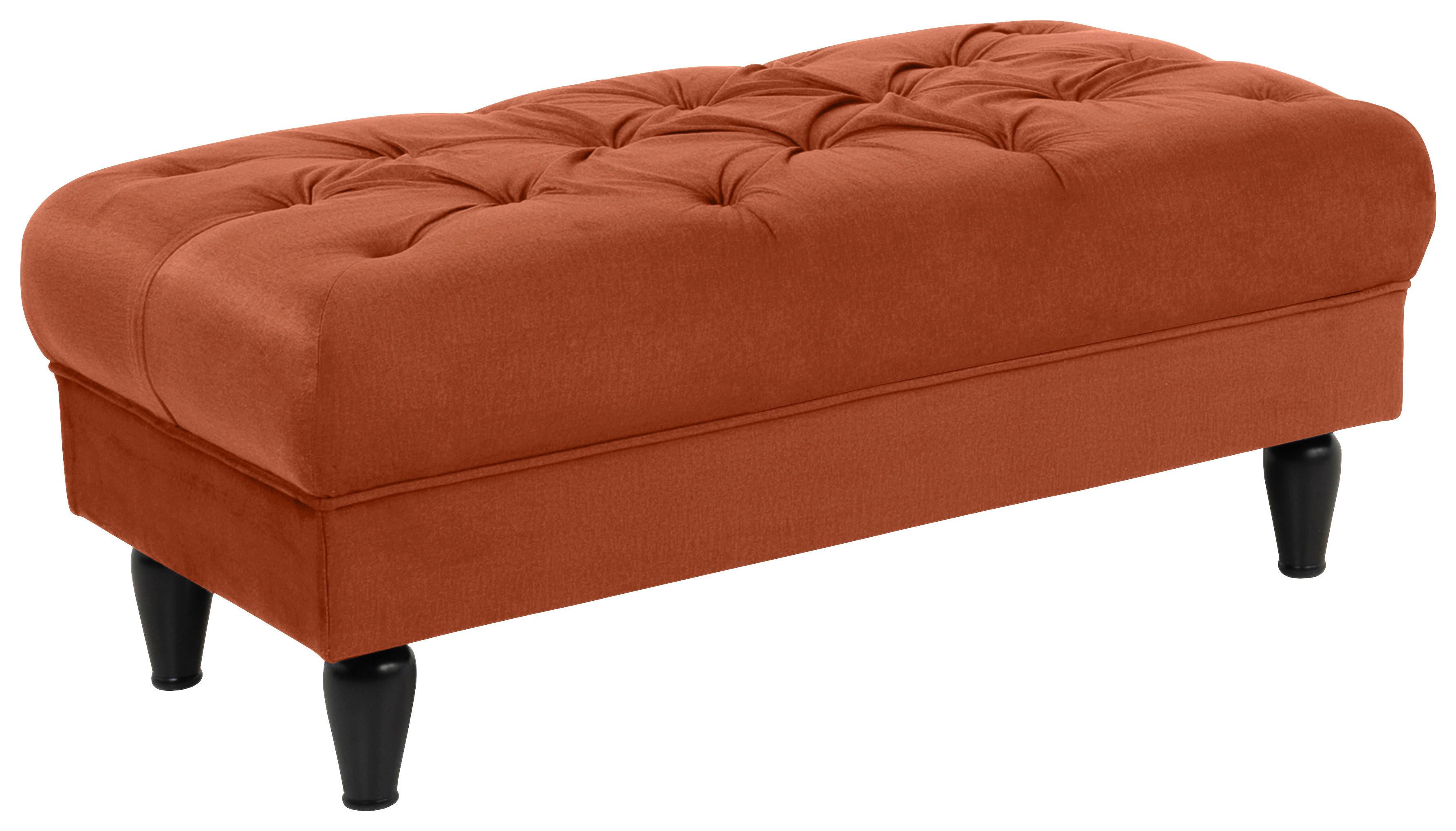 Tabure Cupido, Opečnato Rjava - opečnato rjava/črna, Design, tekstil/les (110/44/56cm) - MID.YOU