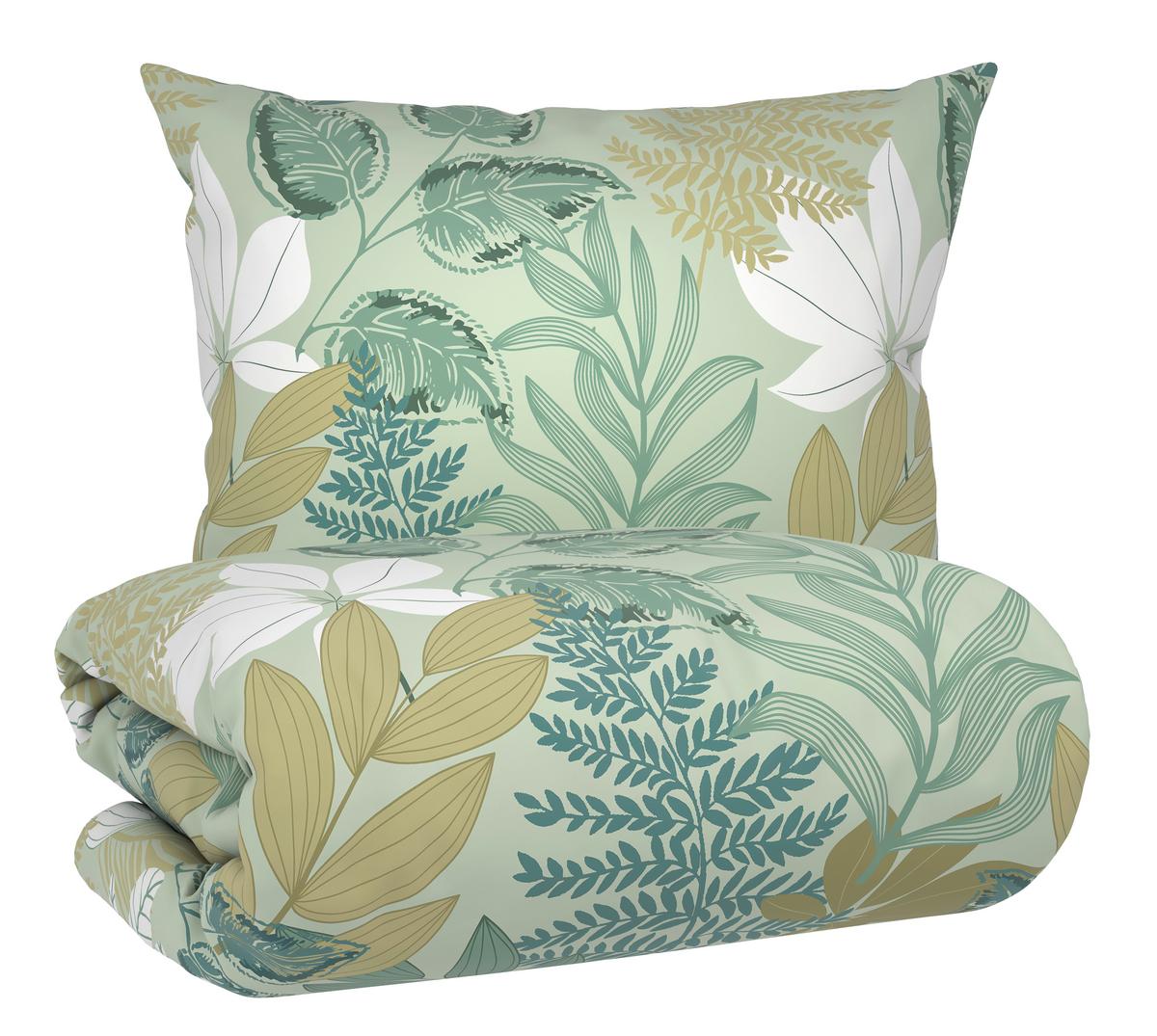 BETTWÄSCHESET ULLI - Grün, Textil (160/210cm) - Mömax