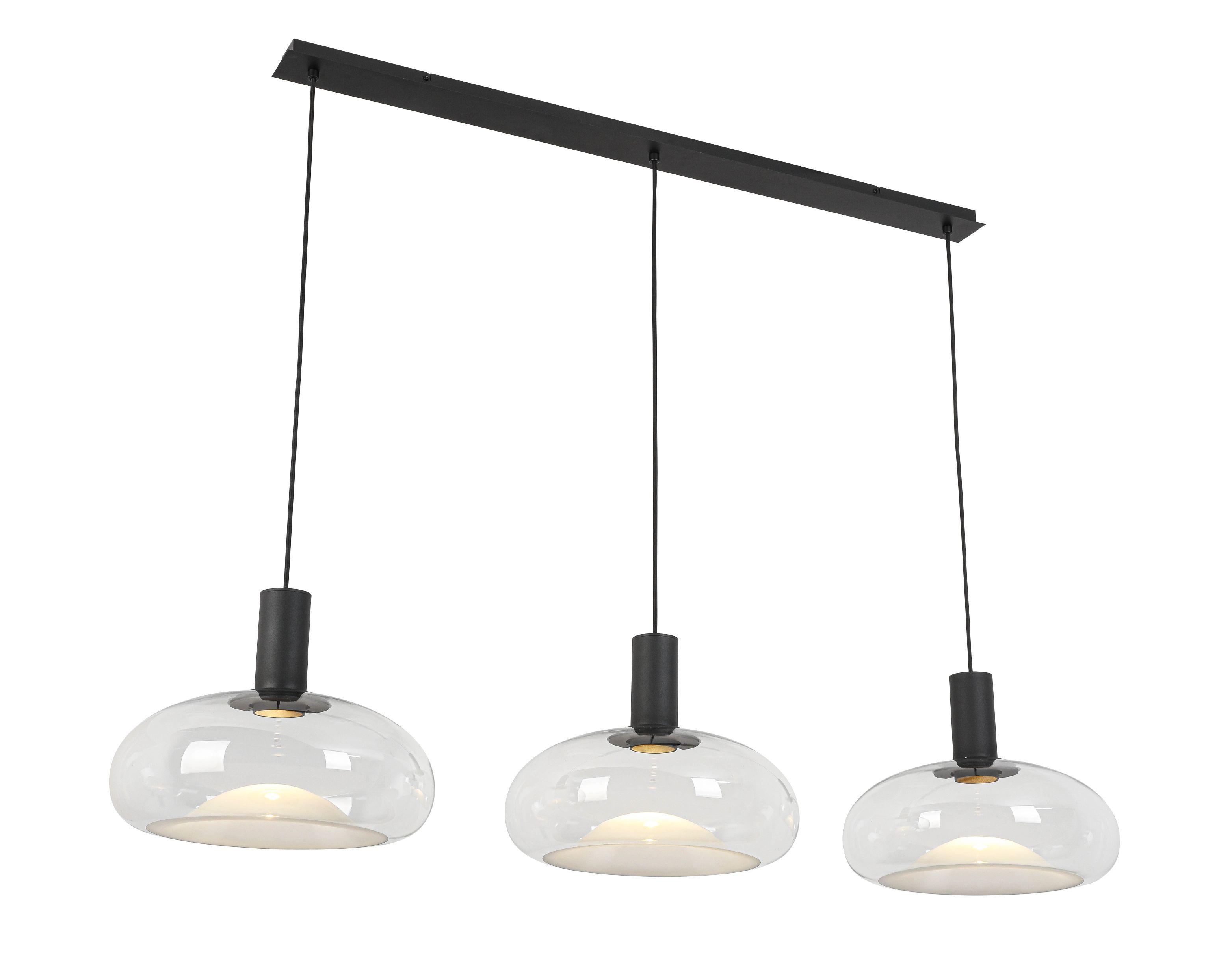 LAMPA WISZĄCA LUNE *DK* - czarny, Design, metal/szkło (135,5/37/183cm) - Dieter Knoll