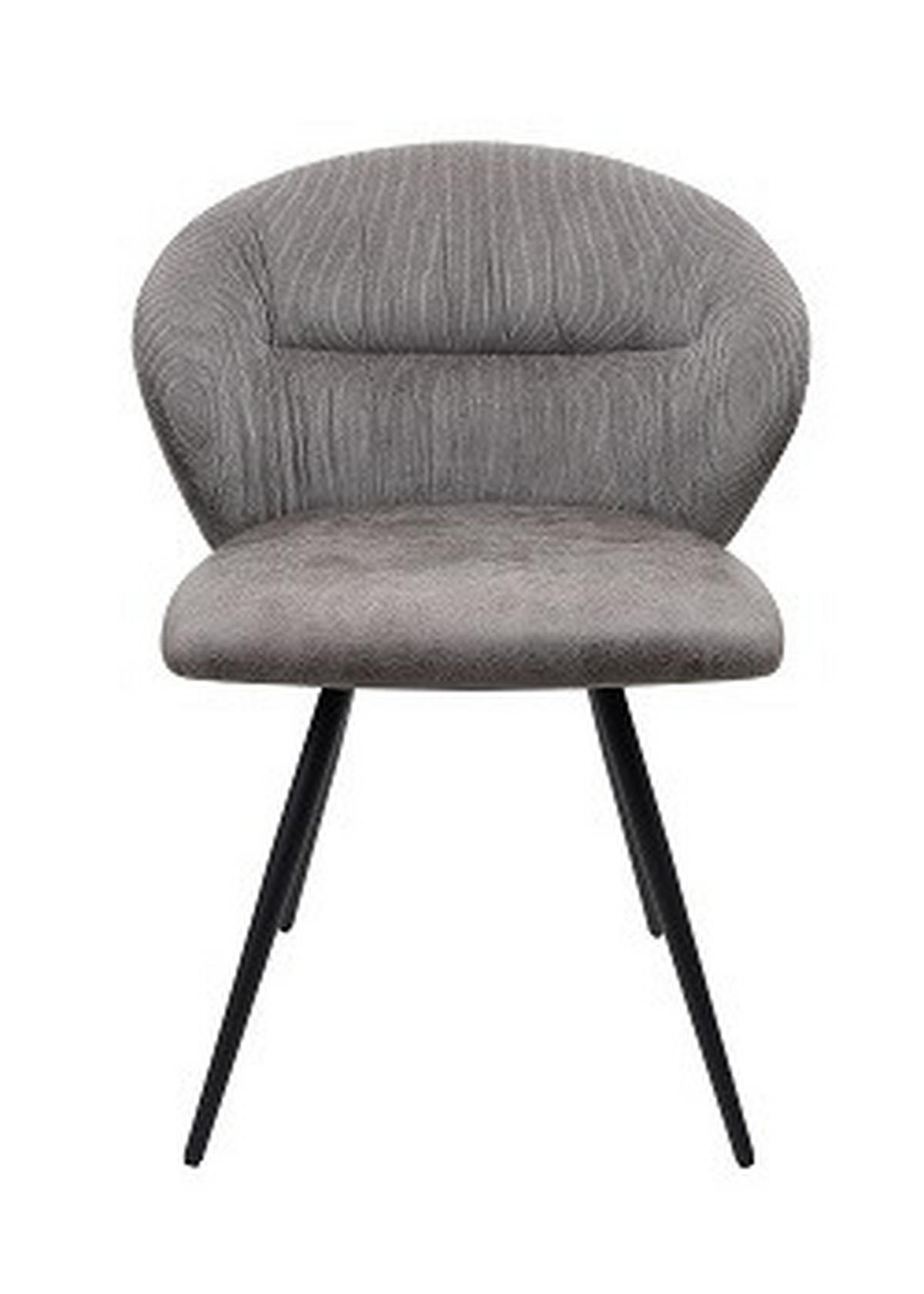 Stol Adana, Siva - siva/črna, Moderno, kovina/tekstil (57/80,5/62cm) - Modern Living