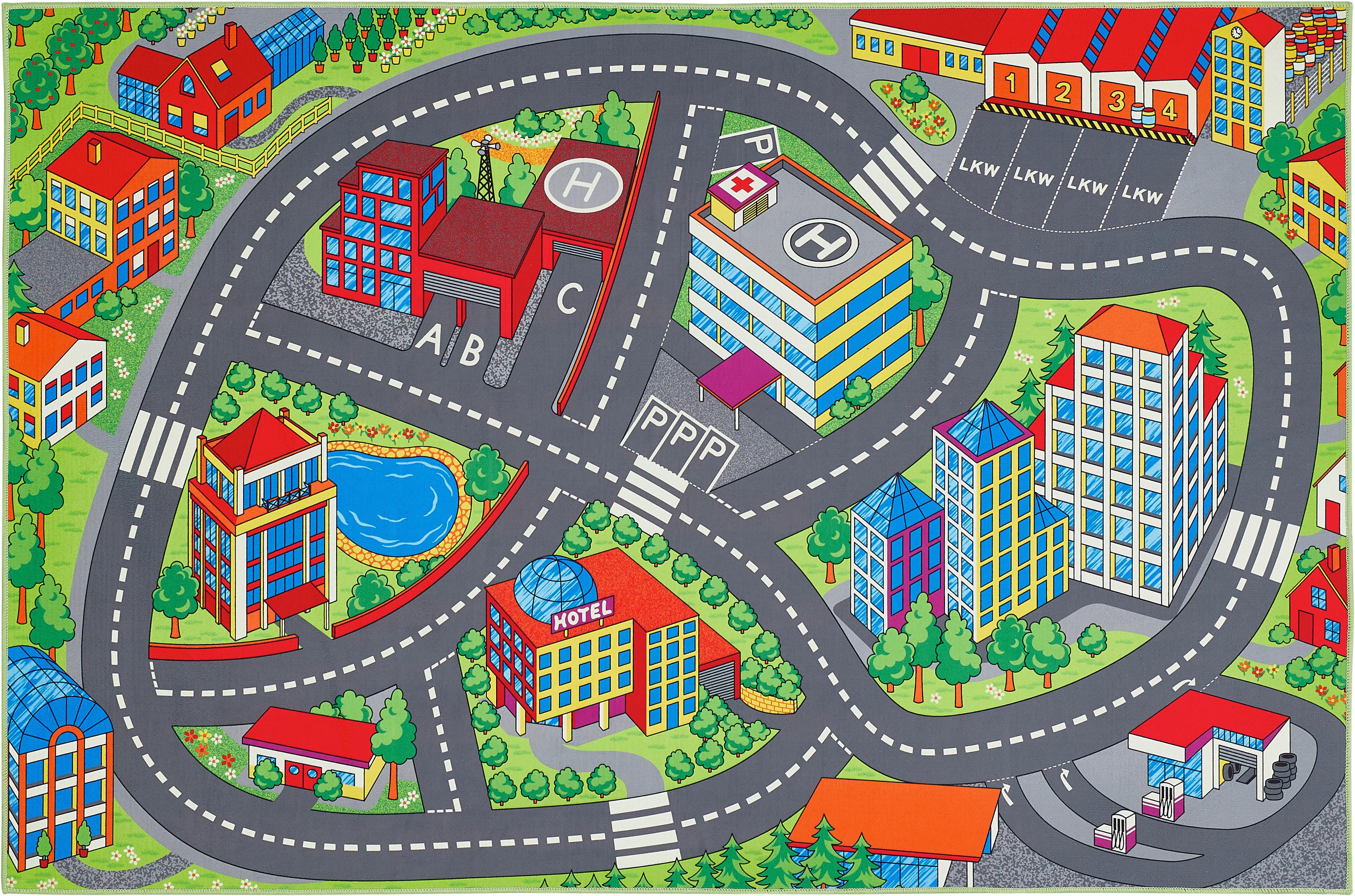 Otroška Preproga Spielstrasse - večbarvno, tekstil (100/150cm)