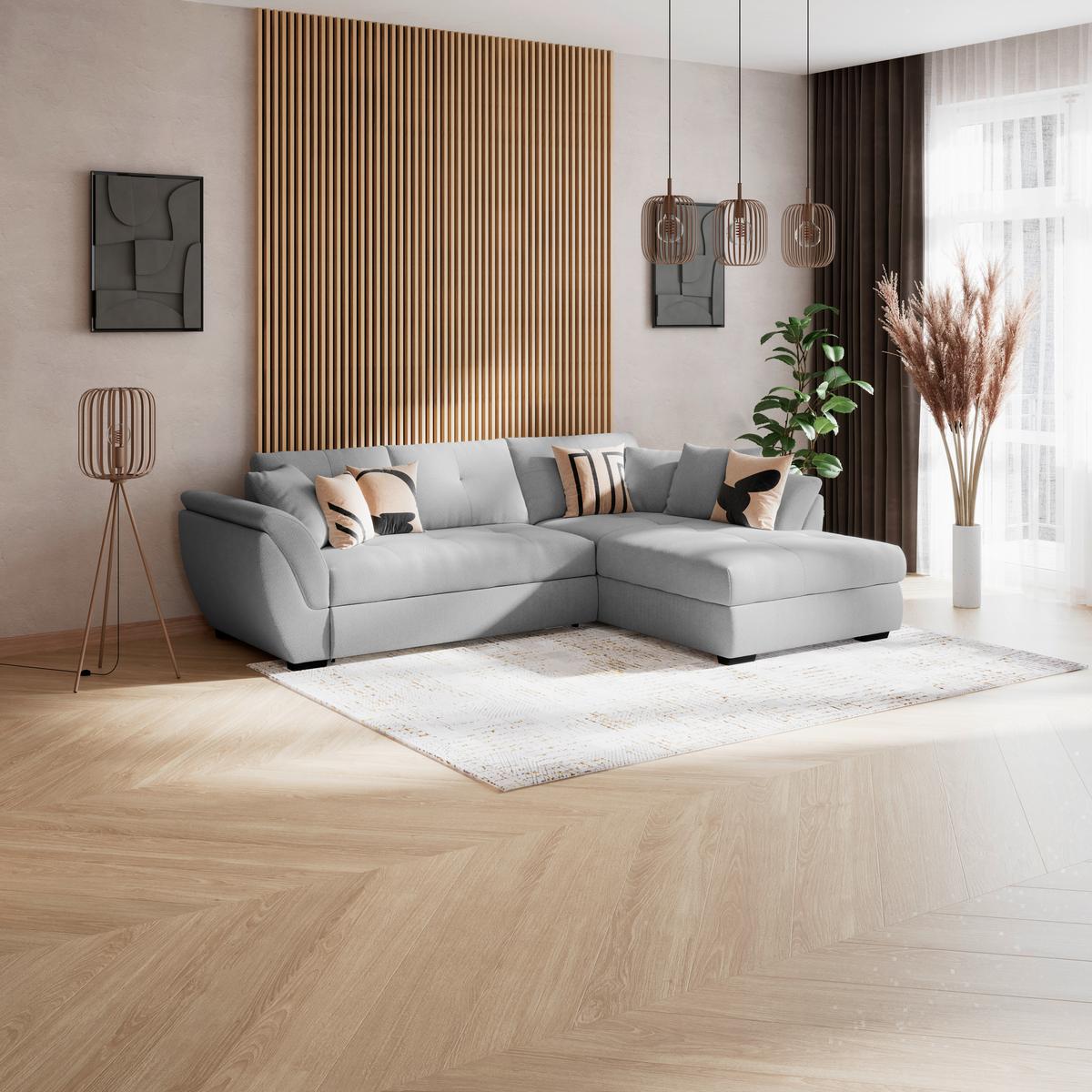 COLțAR BERISSO NEW - gri deschis, Konventionell, textil (278/187cm) - Ondega