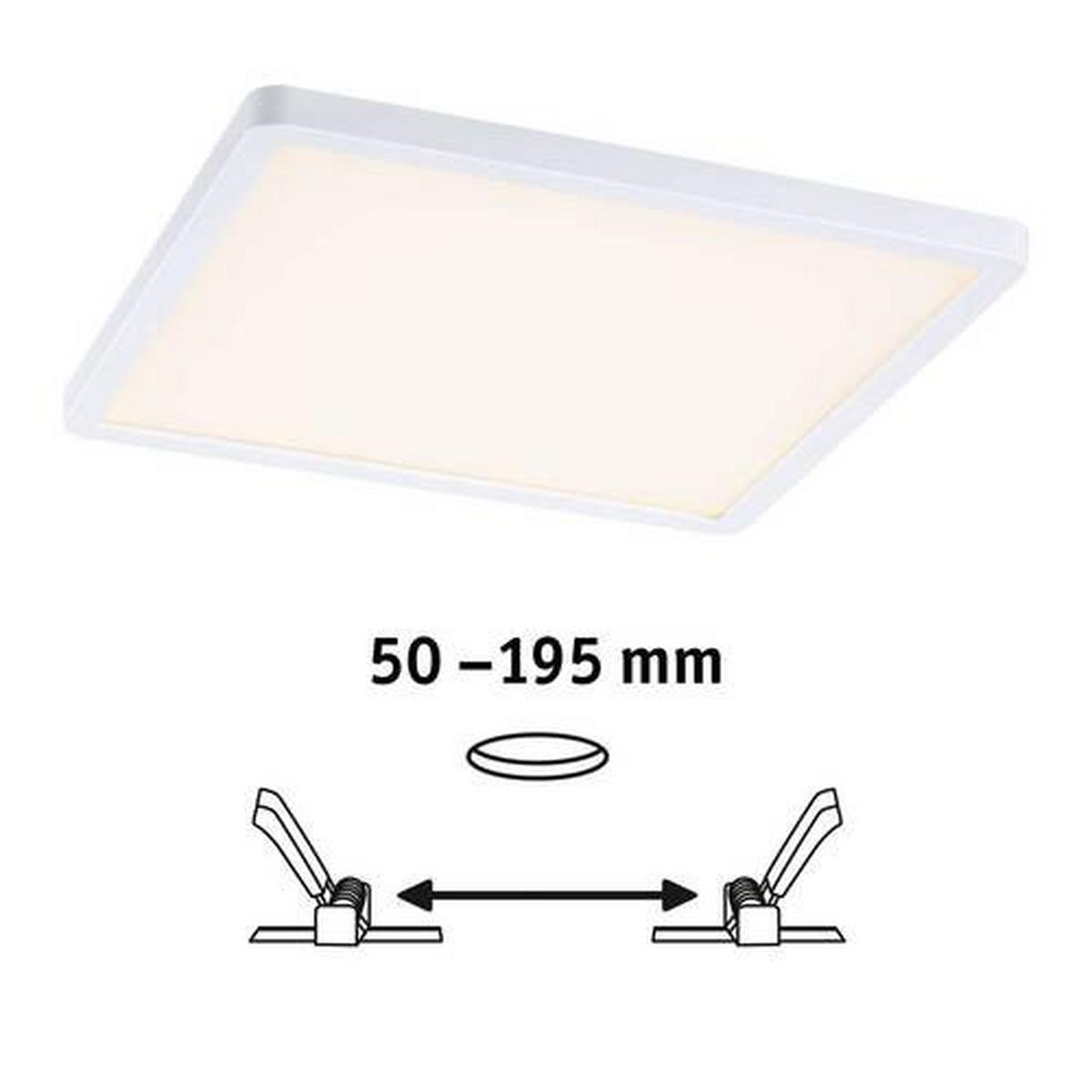 LED-Paneel Areo VariFit in Weiß max. 16 Watt - Weiß, Design, Kunststoff (23/23cm) - Paulmann