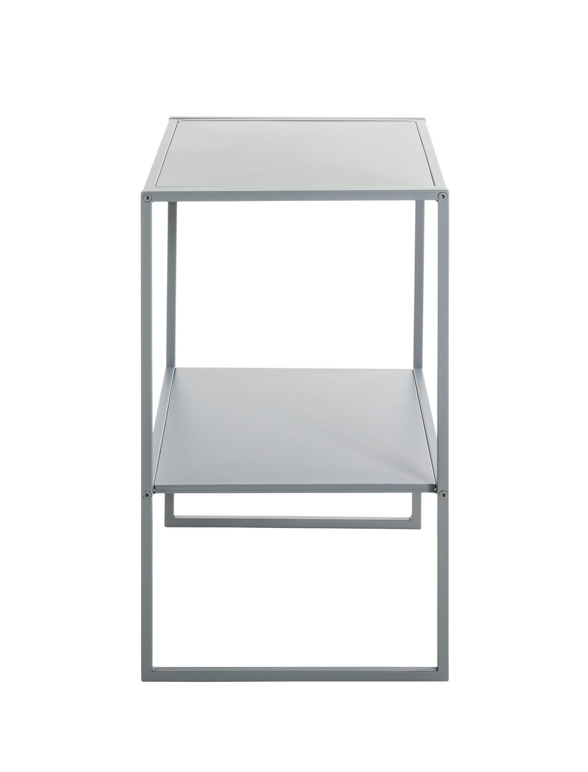 STOLIK BOCZNY BENDIGO - szary, Trend, metal (45/35/60cm)