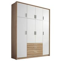 Ormar S Klasičnim Vratima Hildesheim - bijela/hrast Sonoma, Design, drvni materijal/plastika (185/231/56cm) - Modern Living