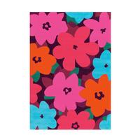 Flachwebeteppich Sam 4135 Multi/pink 140x200 - Pink/Multicolor, Basics, Textil (140/200cm)