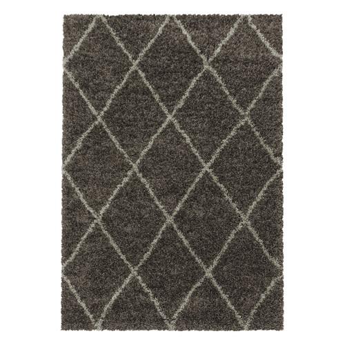 Hochflorteppich Alvor Taupe ca. 160x230cm - Taupe, Basics, Textil (160/230cm)
