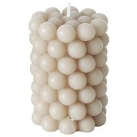 Tömbgyertya Pearls Ii - szürke, Modern, természetes anyagok/paraffin (7/10cm) - Modern Living