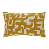 Díszpárna Silva 30/50 - sötétsárga/fehér, Modern, textil (30/50cm) - Modern Living