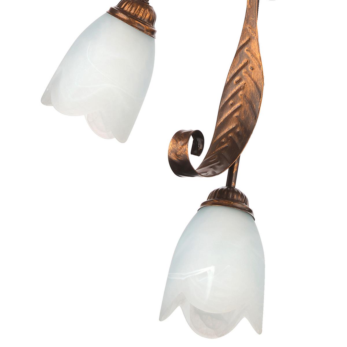 Deckenleuchte Sonia Bronzefarben max. 6 Watt - Bronzefarben, KONVENTIONELL, Glas/Metall (40/110cm)