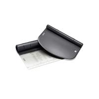 SZPATUŁKA DO CIASTA 14591 - kolor stalowy/czarny, Basics, tworzywo sztuczne/metal (15,2/11,3/2,8cm) - Gefu