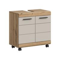 Waschbeckenunterschrank Scout Eichefarben/Kaschmir - Kaschmir/Eichefarben, Trend, Holzwerkstoff/Kunststoff (60/60/34cm) - MID.YOU