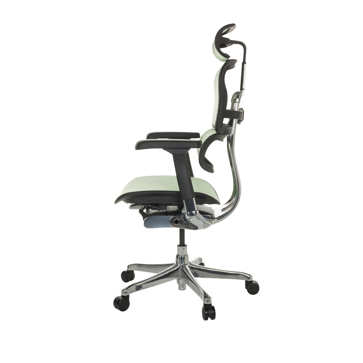 Pisarniški Stol Ergohuman I, Zelena - srebrne barve/zelena, Basics, kovina/umetna masa (69/119-144/65cm) - MID.YOU