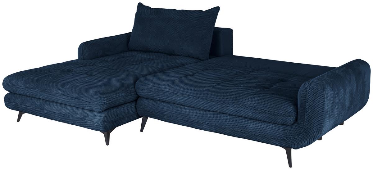 Coltar WAVE - albastru închis, Modern, textil (189/266cm) - Modern Living
