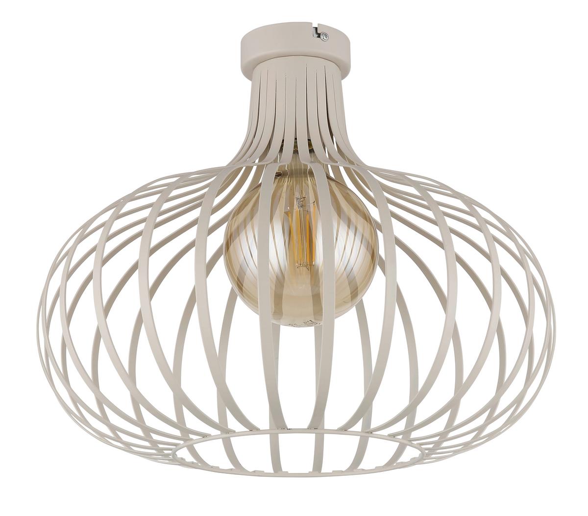 LAMPA SUFITOWA 63370119 MATEO - kremowy/kolor piaskowy, Basics, metal (40/35cm) - Globo